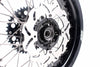 KKE 17 inch Supermoto Wheels Rims for HONDA XR650L 1993-2024 Black Hub Discs