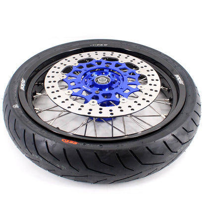 KKE 3.5/4.25*17" Supermoto Street Rims For SUZUKI DRZ400SM 2005-2024 CST Tires
