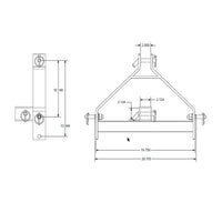 IMPACT IMPLEMENTS™ Three-Point Adapter to 2" Receiver Hitch