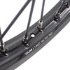 KKE 17 & 14 Small Kids Wheels Rims for KTM 85 SX 2021-2024 Orange Hub Black Spoke