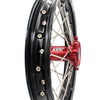 KKE 17 & 14 Kids Wheels for Honda CR80R CR80RB 1993-2002 CR85R CR85RB 2003-2008 Red Hub
