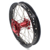 KKE 17 & 14 Kids Wheels for Honda CR80R CR80RB 1993-2002 CR85R CR85RB 2003-2008 Red Hub