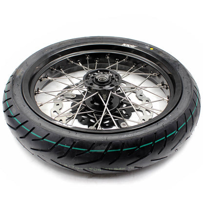 KKE 17inch Supermoto Wheels For SUZUKI DRZ400 DRZ400E DRZ400S CST Tires