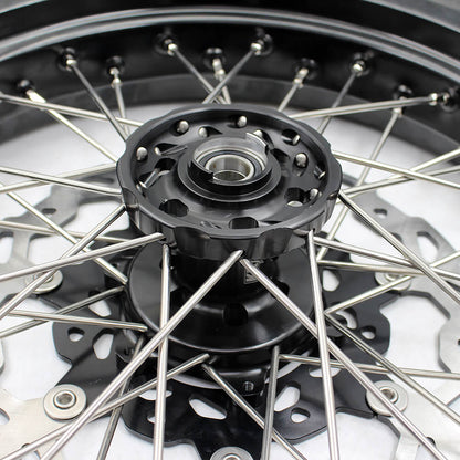 KKE 17inch Supermoto Wheels For SUZUKI DRZ400 DRZ400E DRZ400S CST Tires
