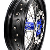 KKE 3.5 & 4.25 Wheels for Yamaha WR250F 2001 WR450F 2003-2018 Blue