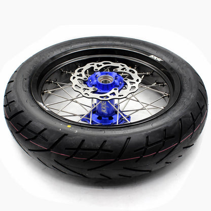 KKE 3.5/4.25*17inch Wheels Tires For 2003-2025 KTM SX SX-F XC EXC EXC-F Husqvarna Husaberg Blue & Black