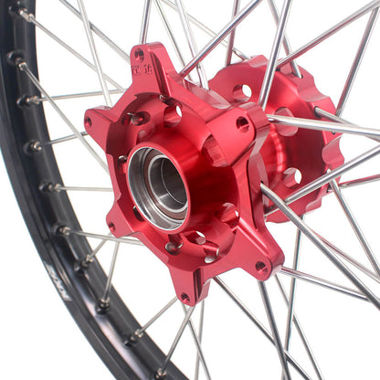 KKE 21" 18" Enduro Spoked Wheels For GAS GAS EC MC EX 125-450CC 2021-2025 Dirtbike Spoked Wheels Set