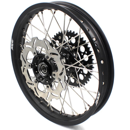 KKE 21/18 Enduro Dirtbike Wheel Rim For SUZUKI DRZ400 DRZ400S DRZ400E Black Hub & Rim
