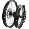 KKE 21/18 Enduro Dirtbike Wheel Rim For SUZUKI DRZ400 DRZ400S DRZ400E Black Hub & Rim
