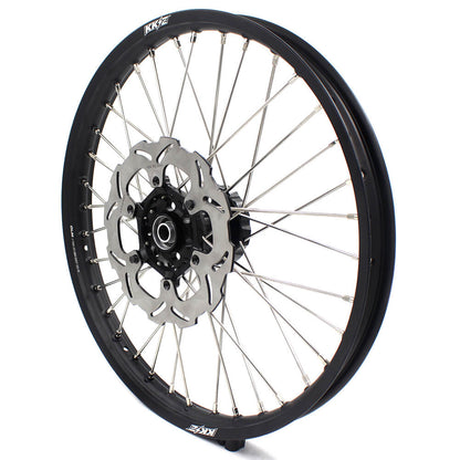 KKE 21/18 Enduro Dirtbike Wheel Rim For SUZUKI DRZ400 DRZ400S DRZ400E Black Hub & Rim