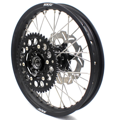 KKE 21/18 Enduro Dirtbike Wheel Rim For SUZUKI DRZ400 DRZ400S DRZ400E Black Hub & Rim