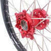 KKE 21/18 Spoked Enduro Wheels for GAS GAS Enduro Bikes 2004-2017 Red