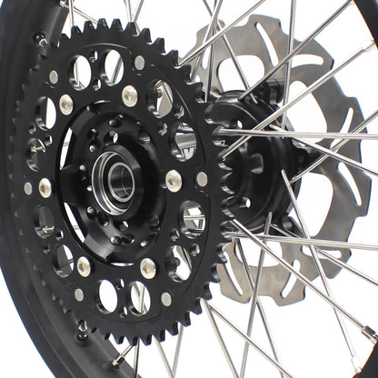 KKE 21/18 Enduro Off Road Wheels Rim Fit For SUZUKI DRZ400SM 2005-2024 Black Hub