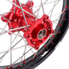 KKE 21" 18" OEM Size Motorcycle Alloy Wheels Rims Compatible with HONDA XR650L 1993-2024 Red Nipples