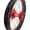 KKE 21" 18" OEM Size Motorcycle Alloy Wheels Rims Compatible with HONDA XR650L 1993-2024 Red Nipples
