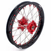 KKE 21" 18" OEM Size Motorcycle Alloy Wheels Rims Compatible with HONDA XR650L 1993-2024 Red Nipples