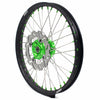 KKE 21 & 19 MX Wheels for Kawasaki KX250F 2019 and 2021 Green Nipple(2020 Excluded)