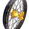 KKE 21 & 19 MX Wheels Rims for SUZUKI RMZ250 2007-2025 RMZ450 2005-2025 Black Spokes