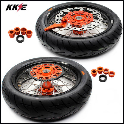 KKE 3.5 & 5.0 Supermoto CST Tires for KTM SX SX-F XC XC-F 125-530CC 2003-2025 Orange
