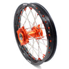 KKE 19in. 16in. Kid's Big Wheels Spoked Rims Fit KTM SX 85 2003-2020 Orange Nipples