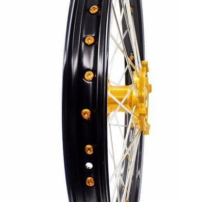 KKE 21 & 18 Enduro Rims for Suzuki RMZ250 2007-2018 RMZ450 2005-2017 Gold Nipple