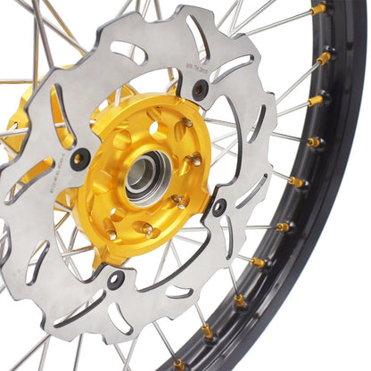 KKE 21 & 18 Enduro Rims for Suzuki RMZ250 2007-2018 RMZ450 2005-2017 Gold Nipple