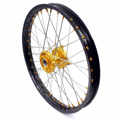 KKE 21 & 18 Enduro Rims for Suzuki RMZ250 2007-2018 RMZ450 2005-2017 Gold Nipple