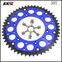 KKE Rear Billet Aluminum 44T/ 50T 51T Blue Sprocket For KTM Husqvarna Husaberg