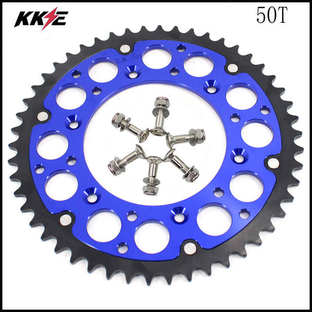 KKE Rear Billet Aluminum 44T/ 50T 51T Blue Sprocket For KTM Husqvarna Husaberg