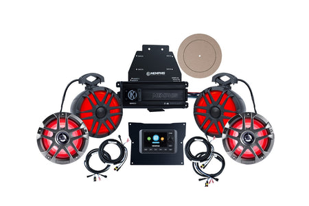 Kawasaki KRX 2020 &amp; Newer Complete Amlified 4 Speaker Kit.