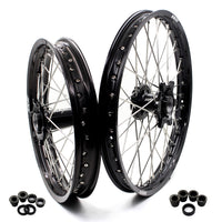 KKE Enduro 1.6*21" & 2.15*18" CNC Hub Electric Dirtbike Alloy Wheels Rims Fit STARK VARG Black Hub