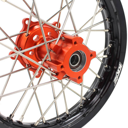 KKE 14"*1.4/12"*1.6 Kid's Small Wheels Rims Set Fit KTM SX 65 2002-2024