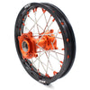KKE 17"*1.4/14"*1.6 Small Kid's Wheels Rims Set For KTM SX 85 2021-2024 Orange Nipples