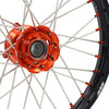 KKE 17"*1.4/14"*1.6 Small Kid's Wheels Rims Set For KTM SX 85 2021-2024 Orange Nipples