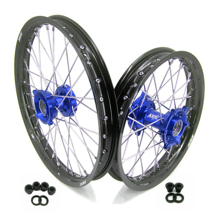 KKE 19/16 Factory Size Kids Big Wheels Rims Fit KTM SX 85 2025 Husqvarna TC 85 Blue