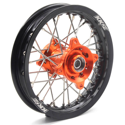 KKE 12/10 MIni Kid's Wheels For KTM SX50 2014-2023 GAS GAS MC50 2021-2023 Dirtbikes Orange Hub