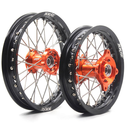 KKE 12/10 MIni Kid's Wheels For KTM SX50 2014-2023 GAS GAS MC50 2021-2023 Dirtbikes Orange Hub
