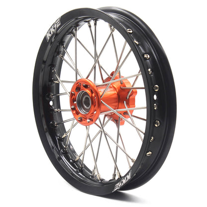 KKE 12/10 MIni Kid's Wheels For KTM SX50 2014-2023 GAS GAS MC50 2021-2023 Dirtbikes Orange Hub
