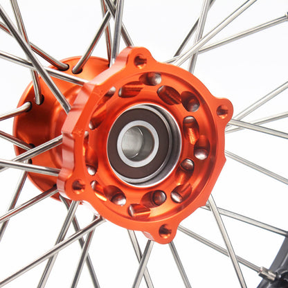 KKE 12/10 MIni Kid's Wheels For KTM SX50 2014-2023 GAS GAS MC50 2021-2023 Dirtbikes Orange Hub