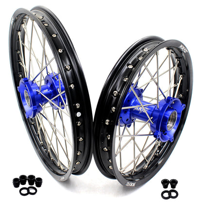 KKE 17"*1.4/14"*1.6 Spoked Kid's Big Wheels Rims Fit KTM SX 85 2003-2020 Husqvarna TC 85 2014-2020 Blue Hub