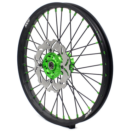 KKE 21/19 MX Dirtbike Spoked Wheels Rims For KAWASAKI KX250F KX450F 2006-2014 Disc