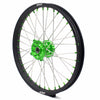 KKE 21 & 19 MX Wheels for Kawasaki KX250F 2019 and 2021 Green Nipple(2020 Excluded)