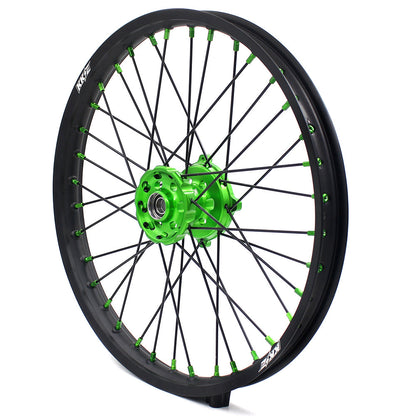 KKE 21/19 MX Dirtbike Spoked Wheels Rims For KAWASAKI KX250F KX450F 2006-2014 Disc