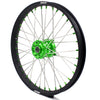KKE 21 & 19 MX Wheels for Kawasaki KX250F 2019 and 2021 Green Nipple(2020 Excluded)