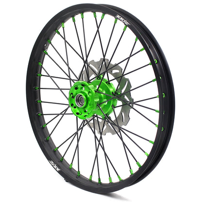 KKE 21/19 MX Dirtbike Spoked Wheels Rims For KAWASAKI KX250F KX450F 2006-2014 Disc