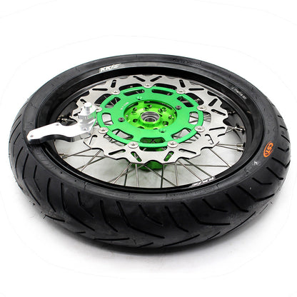 KKE 17inch KX250F 2006-2019 KX450F 2006-2018 For KAWASAKI Supermoto Rims CST Tires