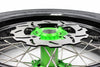 KKE 17inch KX450 KX450X KX250F 2020 KX450F 2019-2021 KX450 2019-2023 For KAWASAKI Supermoto Rims CST Tires Green