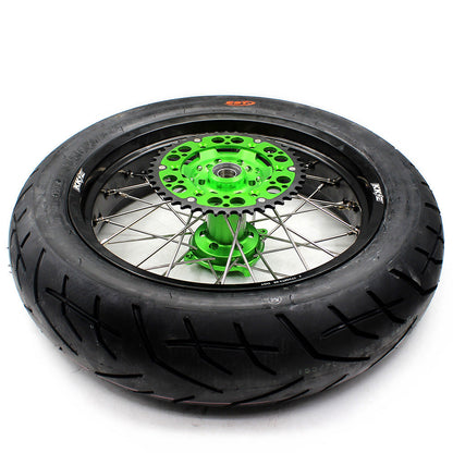 KKE 17inch KX250F 2006-2019 KX450F 2006-2018 For KAWASAKI Supermoto Rims CST Tires
