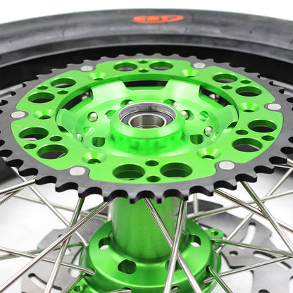 KKE 17inch KX250F 2006-2019 KX450F 2006-2018 For KAWASAKI Supermoto Rims CST Tires