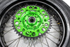 KKE 17inch KX450 KX450X KX250F 2020 KX450F 2019-2021 KX450 2019-2023 For KAWASAKI Supermoto Rims CST Tires Green